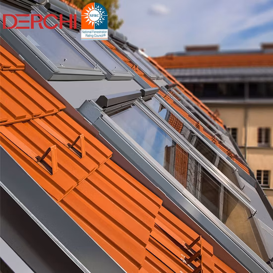 Fenster, Dach, Fenster, Oberlicht, magnetisches Fliegengitter, Design, Aluminium, gehärtetes Glas, Aluminiumlegierung, neu, maßgeschneiderte Schaukel, maßgeschneiderte Größe
